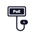 4 PoE порта 4 PoE порта